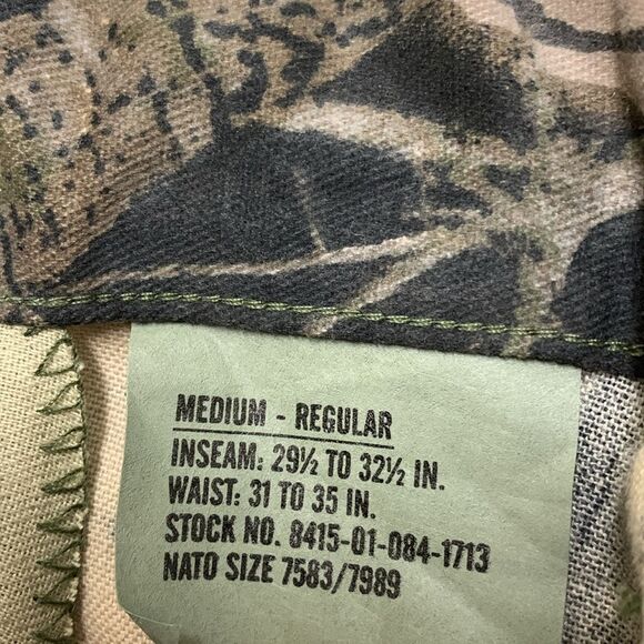 Mens Army‎ Camo Hunting Cargo Tactical Drawstring Button Fly Pants - Picture 6 of 8